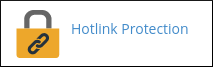 cPanel - Security - Hotlink Protection icon