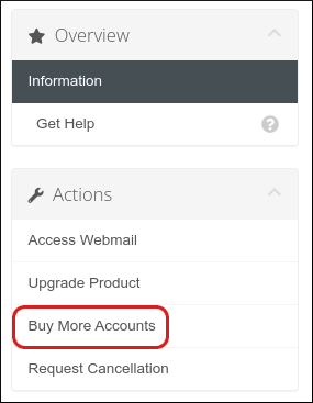 Customer Portal - Buy More Accounts
